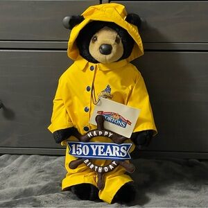 Gorton’s Fisherman Plush Bear 150 Years Anniversary Happy Birthday Vintage 1999